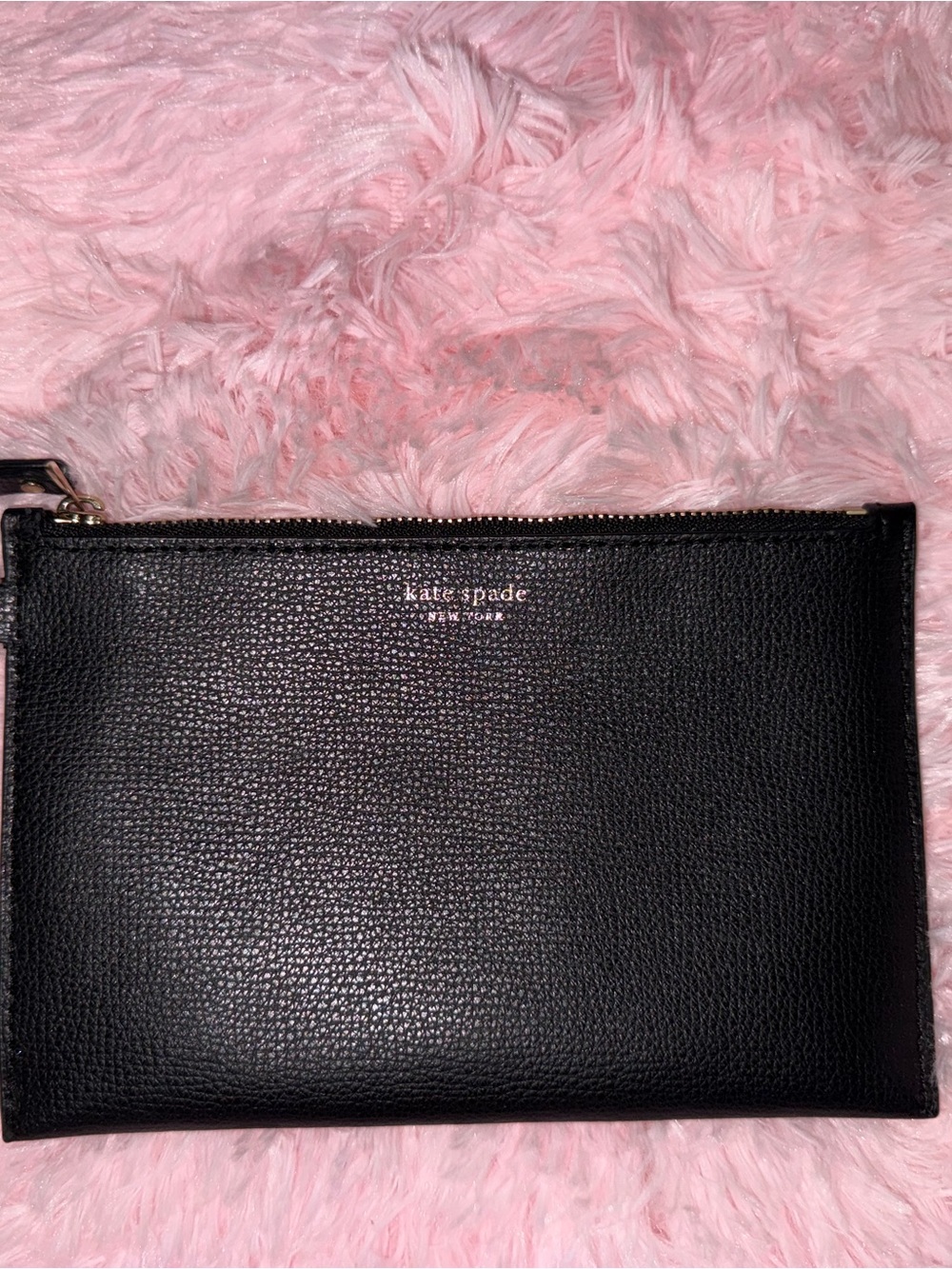 kate spade Black Leather Tote with Pouch - Picture 7 of 11